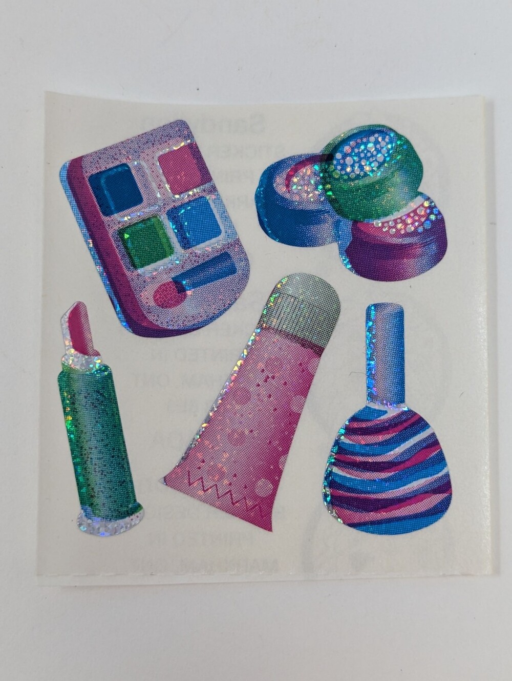 Sandylion Stickers Make Up Nail Care Vintage